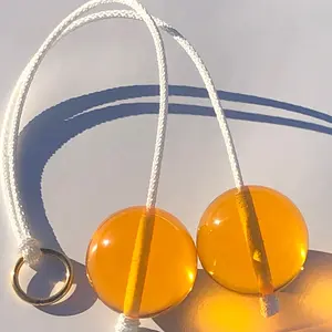 Ceyda Click Clacks Clackers Noise Maker Toy in Orange Color - Fun Acrylic Toy for Ages 18 Years and Up, Made in the USA