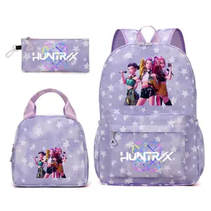 3PCS School Backpack Set – Spacious Large Capacity, Multi-Pocket Organization, Lightweight & Comfortable, Water-Resistant Durable Backpack with Lunch Bag & Pencil Case
