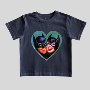 Retro Batman Graphic Baby Tee, Vintage Comic Bat Tshirt, 90s Y2k Style Tee