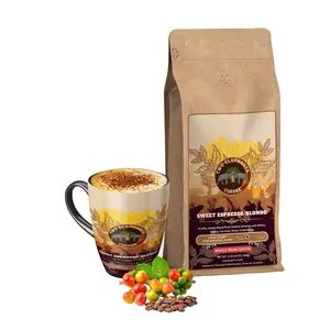 Sweet Espresso/Blonde - Light Roast - Whole Bean Coffee - NET WT. 1lb (16 oz. 454g) Bag Beverage Flavor Beverage Flavor Caramel