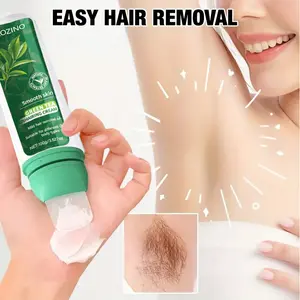 Green Tea Unhairing Cream, 100g, Mild Hair Removal, Suitable for Different Body Types, Creates Smooth Skin, A Practical Choice for Hair Removal