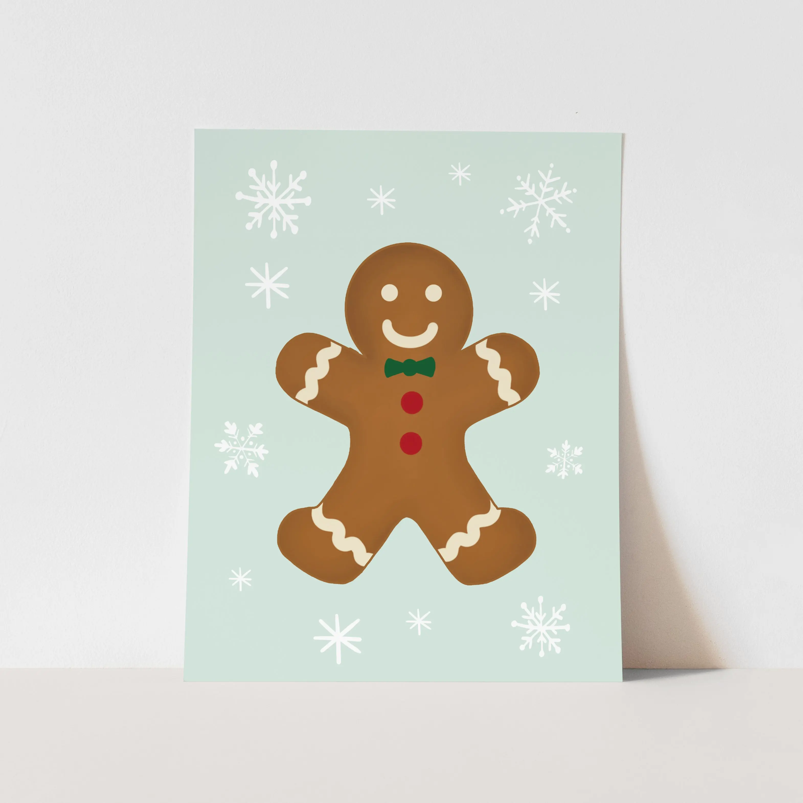 {Green} Gingerbread Art Print