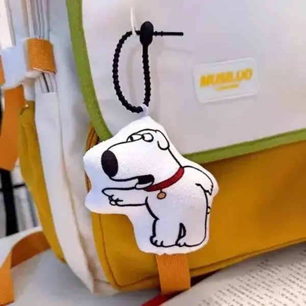 Funny Talking Brian Dog Keychain Toy, Gag Gifts, 2 Pack