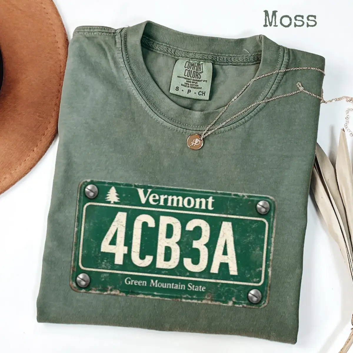 Comfort Colors Vermont License Plate Shirt, Green Mountain State Graphic Tee, Vintage Travel Souvenir T-Shirt, Retro Road Trip Apparel