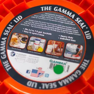 Gamma Seal Lid White Screw-on Bucket & Pail Lid