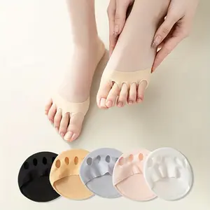 10 Pairs of Spring and Summer Invisible Foot Socks, Sandal Socks, Women's Half Socks, Forefoot Pad, Peep Toe Socks, Non-Slip Toe Socks, Foot Pad Womenswear Underwear