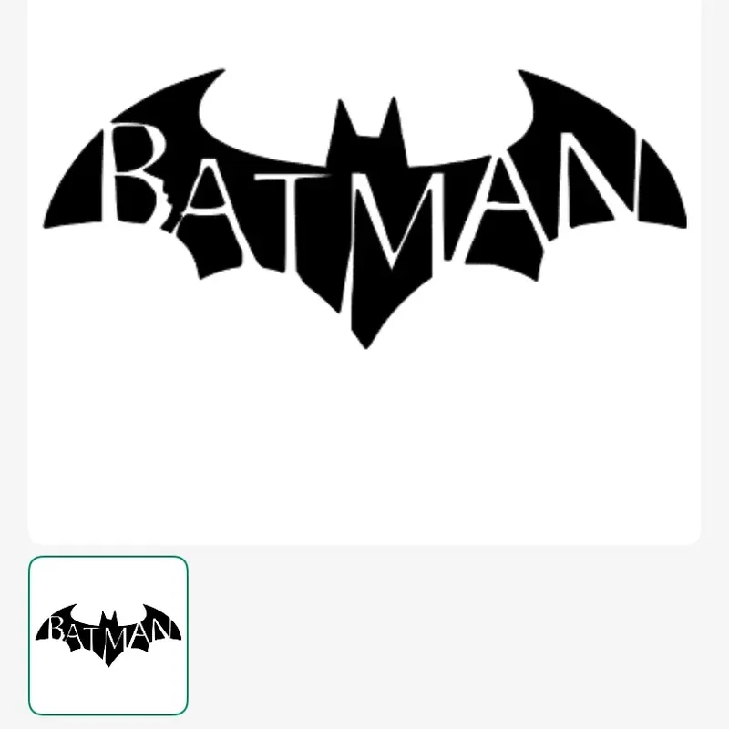 Batman car decal