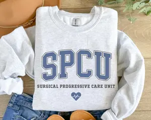 SPCU Nurse T-SHIRT or Sweatshirt, Surgical Progressive Care Unit Crewneck, SPCU Nurse Graduation Gift, PCU Nurse Sweater, Sleeve Unisex