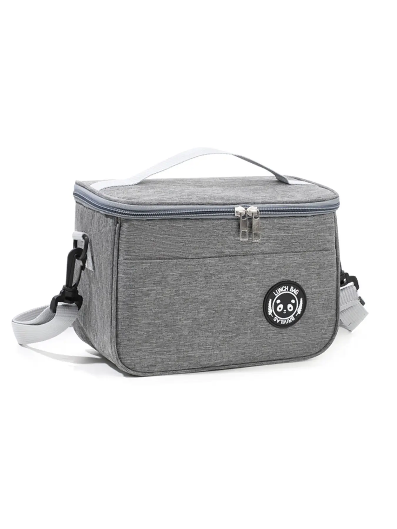 Large Capacity Crossbody Lunch Bag, Handheld Lunch Pouch, Outdoor Picnic Bag, Fruit Snack Insulated Bag, Casual Oxford Fabric, Insulated Lunch Bags, Lunch Box Bag