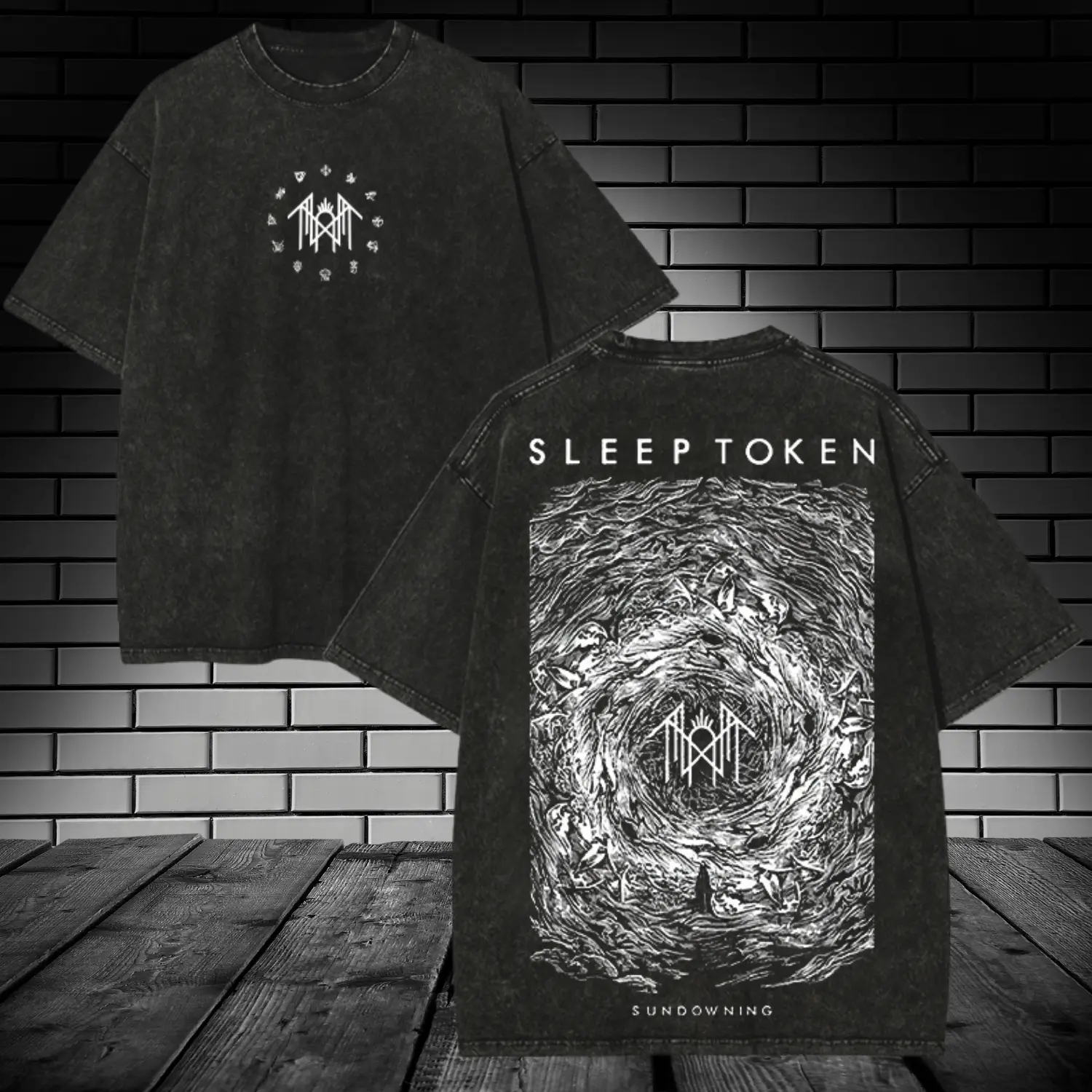 SLEEP TOKEN LOTUS SWORD BLUE BLOSSOM UNISEX T-SHIRT, Sleep Token t-shirt, Sword and rose shirt, Gothic lyric tee, Metal band graphic tee, Blue blossom design, For menswear for womenswear, Gift for him gift for her, Alternative streetwear, Statement top