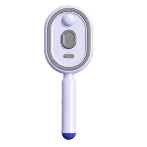 NEW 5 in 1 Air Cushion Brush - Electric Spray Air Cushion Massage Comb, Rechargeable Steam Hair Brush, Anti-Frizz & Anti-Static (Purple)