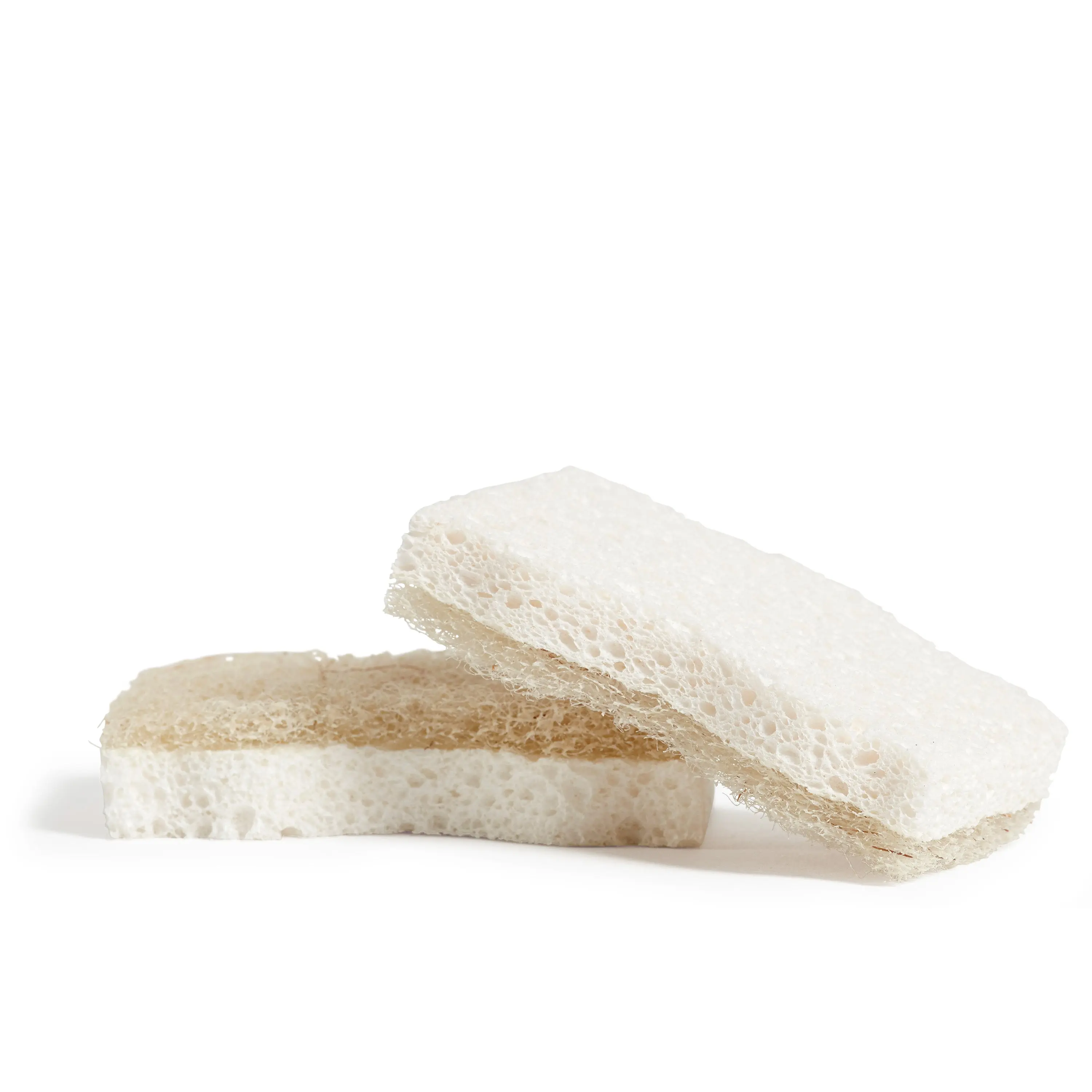Grove Co. All-Purpose Coconut Scrubber Sponges - 100% Natural Plant-Based Cellulose, Non-Abrasive for Sensitive Surfaces, Durable Reusable, Top Rack Dishwasher Safe, Biodegradable with Recycled Fibers, Cleans Frying Pans & Removes Stubborn Food, Cleaning,