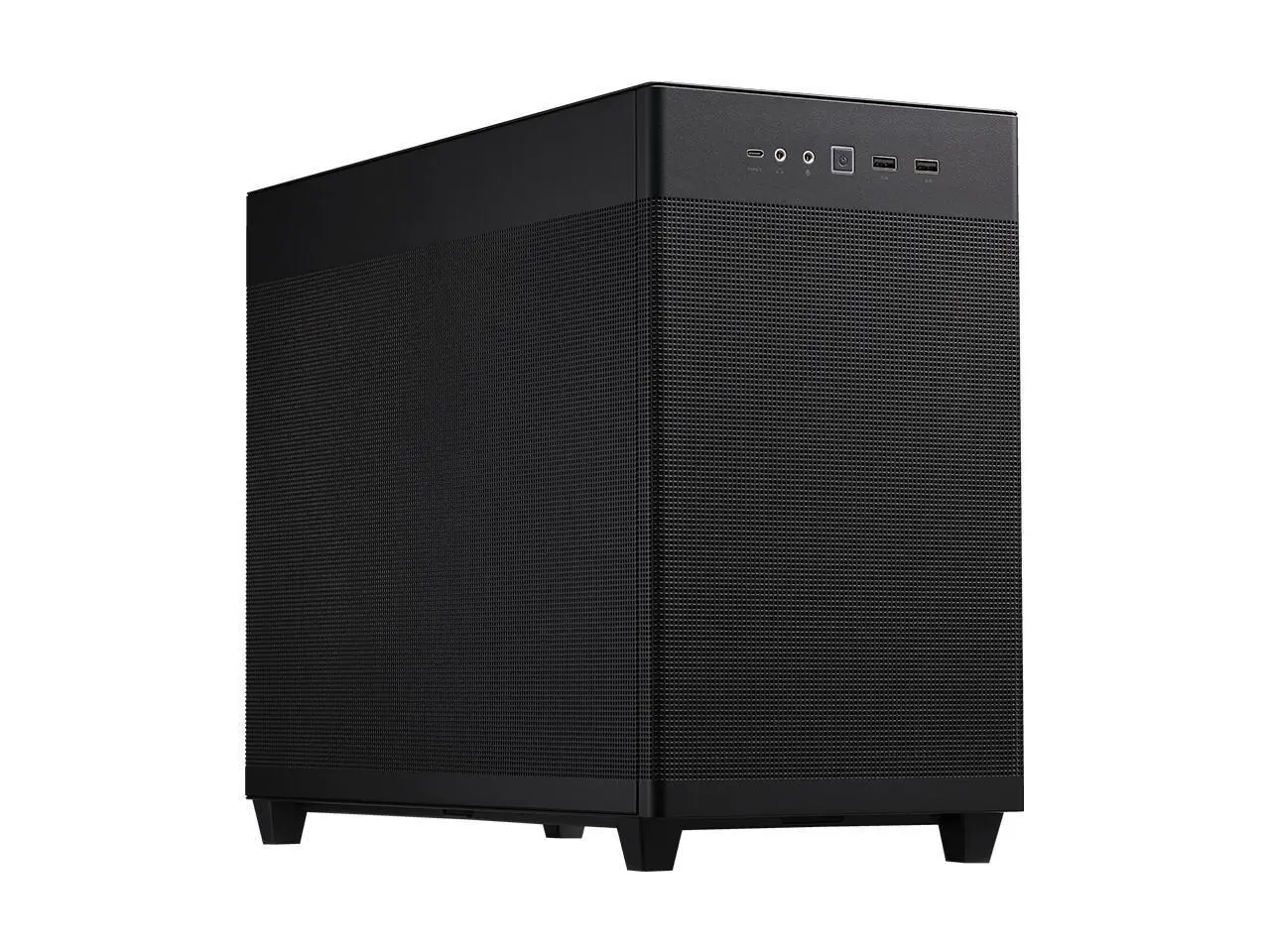 ASUS AP201 Type-C Airflow-focused Micro-ATX,Mini-ITX Computer Case, Support 360/280 Liquid Cooling - Black