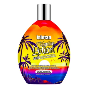 isletan Pineapple Bronzing Tanning Lotion For Indoor Tanning Beds With Bronzer And Accelerator & DHA Free Formula, Indoor Tanning Bed Lotion For Outdoor Sun, Sunbed Lotion Accelerator For Tattoos, 13.5oz