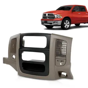 Fit For 02-05 Dodge Ram 1500-3500 Dash Radio Bezel Climate Trim Panel Vent Beige