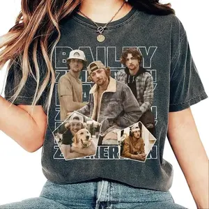 Bailey Zimmerman Vintage. Movie Streetwear Unisex Tshirt Sweater Hoodie