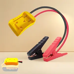 Jumper Cable Adapter for DeWalt 20V Battery: 1.3FT 8AWG Portable Booster Cables to Jump Start Your Car Using a Tool Battery.
