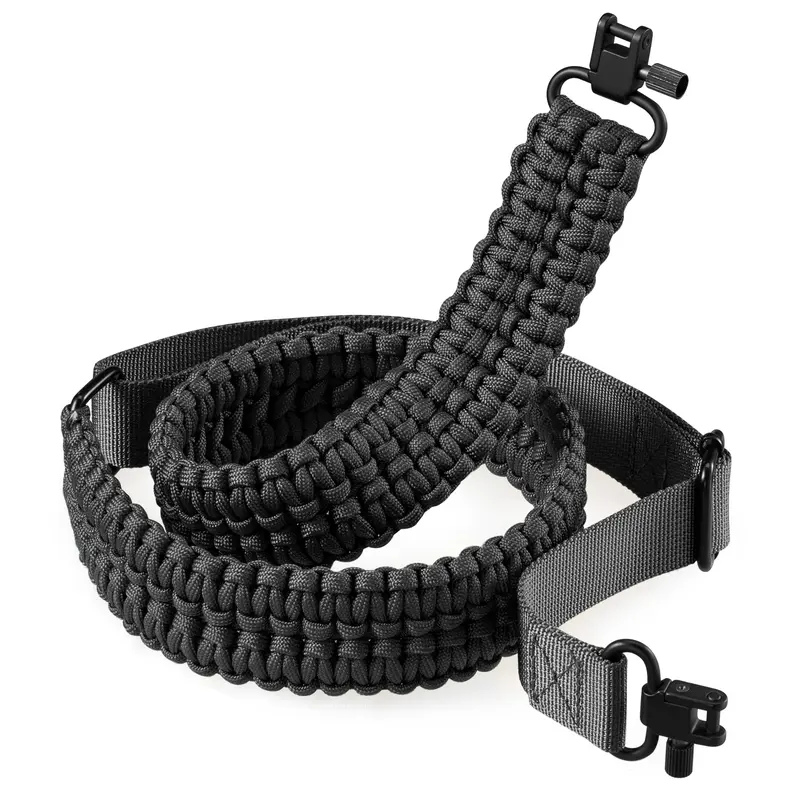 SOMA Unisex 550 Paracord 2-Point Rifle Sling - Adjustable Quick-Adjust Strap, Tri-Lock Swivels, Comfortable Fit, Durable Tactical Gear and Accessories for Hunt Gear, Range Activities (Crossbow Sling, Shotgun Compatible)