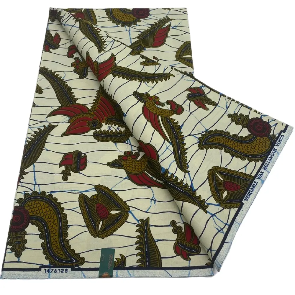 Authentic African Print 100% Cotton 6yards