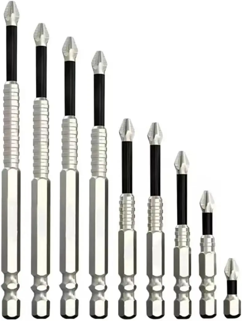 9PCS High Magnetic Screwdriver Drill Bit Set, Premium Universal Strong Magnetic Durability Screwdriver Drill Bit Set,Anti Slip Anti-Shock Impact Driver Bit Set for Home DIY Profession#SummerVibes