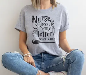 Nurse Because My Letter Never Came Shirt, Halloween Nurse Graphic, Funny Witch Nurse T-Shirt, Magical Nurse Hoodie, Mystical Nurse Sweatshirt