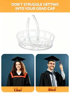 Original Graduation Hat Headband, Keep Natural Hair Style Secure, Includes and Transparent Options, Perfect for Graduation Day, Non Slip Headband