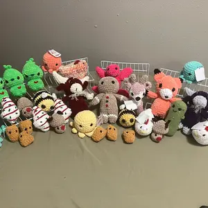 Twisted stitches crocheted plushies