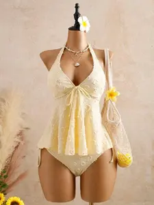 Women's Fashion Tankini Swimsuit, Stylish Two-Piece Swimwear, Comfortable Beachwear, Perfect for Pool Parties and Vacations