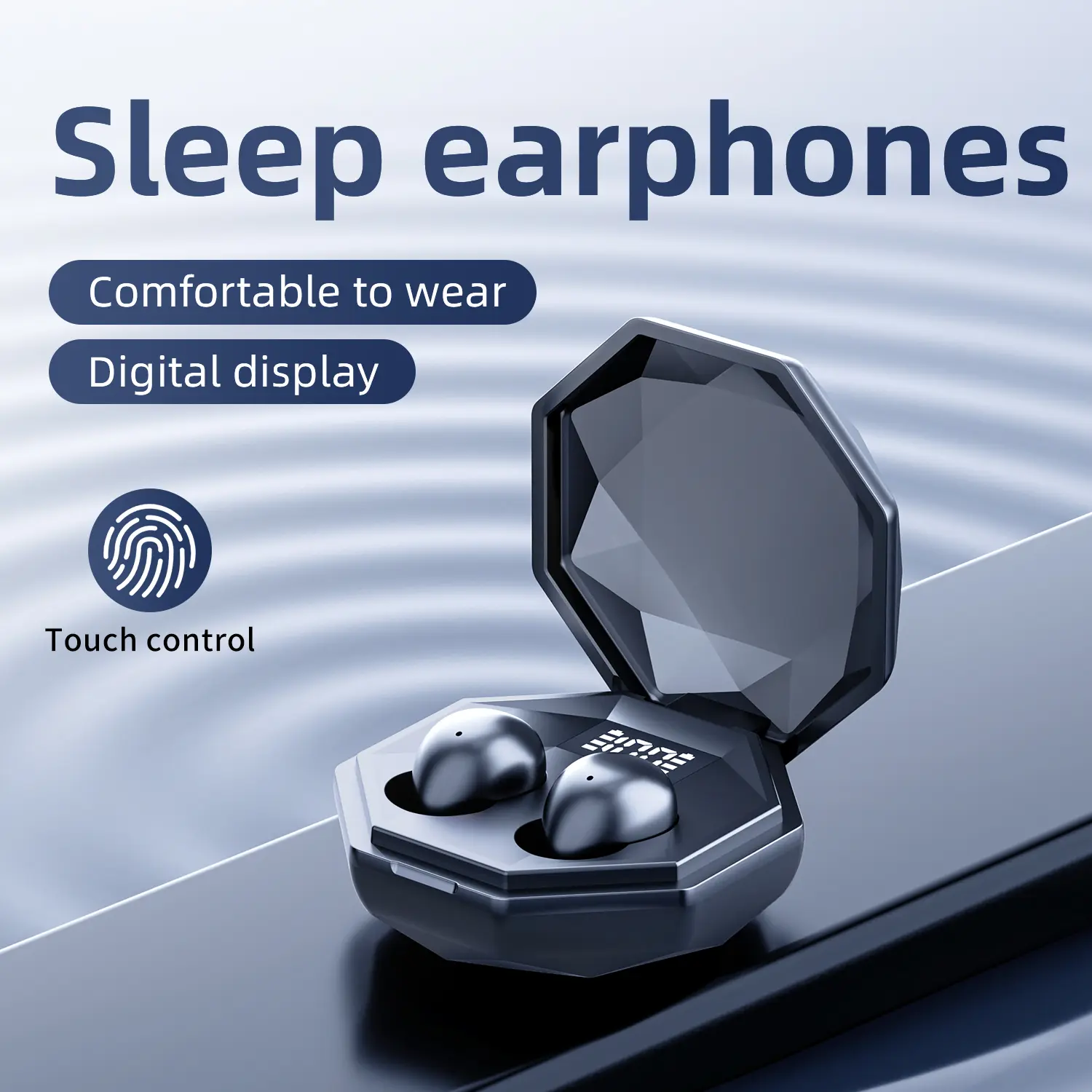 Smallest Hidden Sleep Earbuds, Bluetooth 5.4 Wireless Headphones, Ultra Lightweight Invisible Design, No Pain All Night Wear for Side Sleepers & Travel