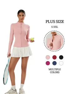 Women Slim Fit Zip Up Athletic Jacket Yoga Tennis Workout Top#wear everywhere