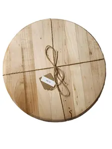 Handcrafted 12” Hard Maple Wooden Lazy Susan with Aluminum Turntable for Smooth 360-Degree Rotation Kitchen & Dining Table Essential Organizer