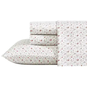 Laura Ashley Ev ie 300 Thread C ount Premium Co tton Sheet Sets