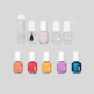 Dazzle Dry, Ticket to Paradise & Prima Ballerina, Fingernails & Toenails, Professional Nail Kit Set, Long-Wear Chip-Resistant, 10-Piece Bundle, 0.93 fl oz.