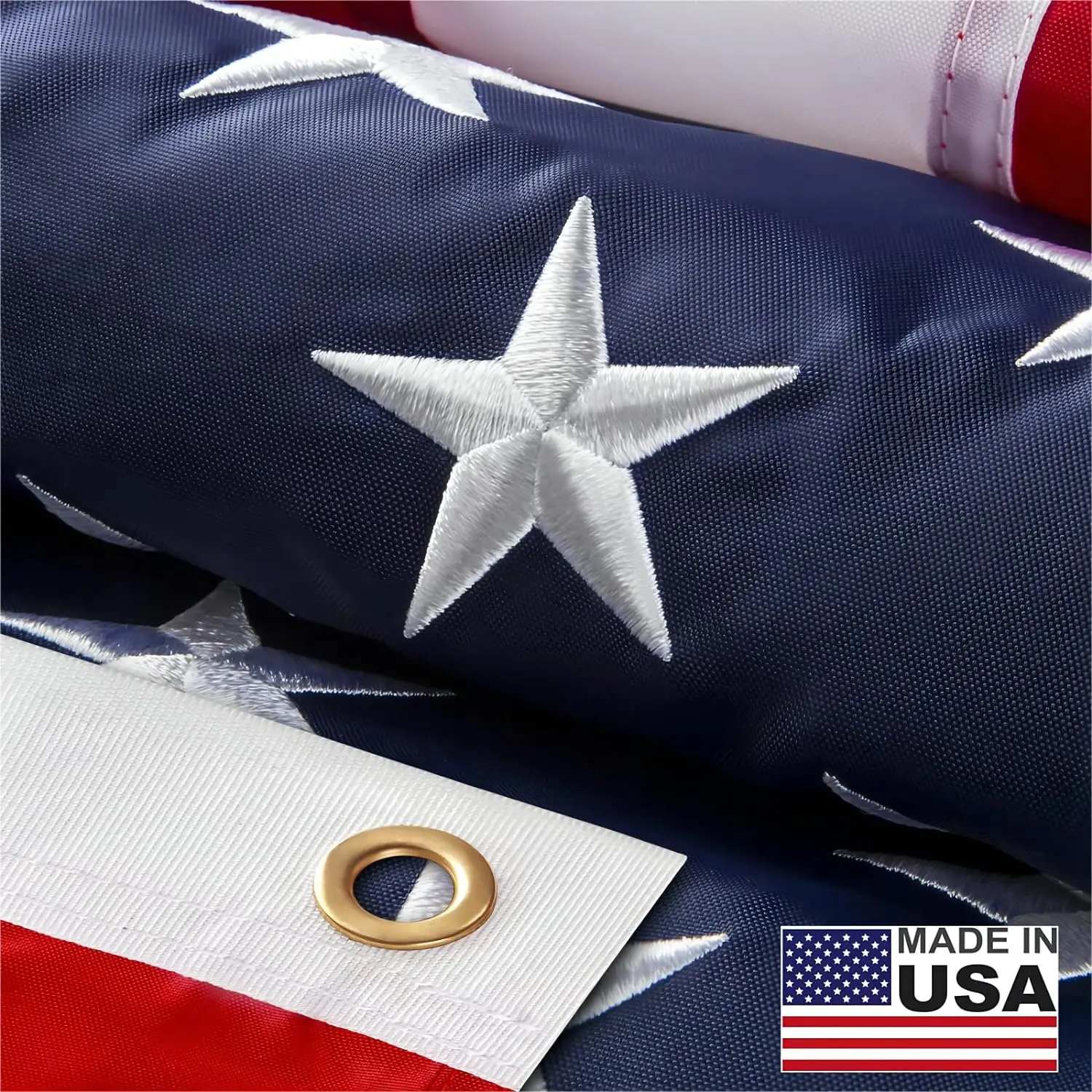ARROGO American flag 2x3 2.5X4 3X5 4X6 5X8 6X10 8X12 10X15 Ft American Flags for Outside 2x3 2.5X4 3X5 4X6 , Heavy Duty Durable US Flag, Fade Resistant American Flags for Outside, USA Flag with Embroidered Stars Banners Water Proof
