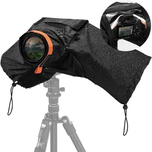 K&F CONCEPT Professional TPU Handheld Camera Rain Cover with Grip, Anti-Fog & Zipper Closure - Waterproof Protection for DSLR Cameras & Lenses, Essential Photography Accessories