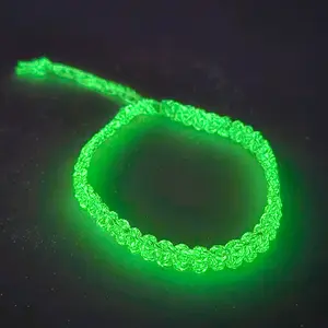 Hempnique Boutique Handmade Adjustable Hemp Bracelet - Glows in the Dark