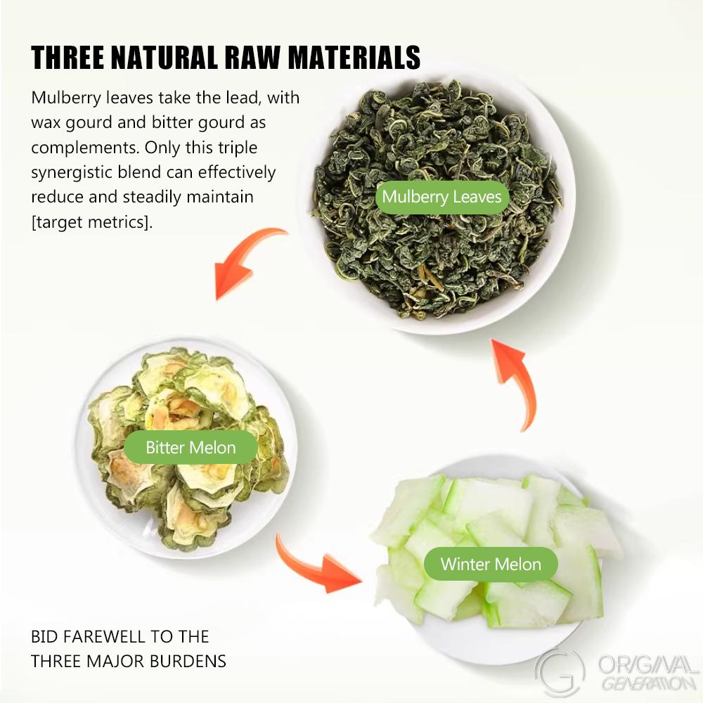 Mulberry, Bitter Melon & Winter Melon Blend Herbal Tea 70g (7g×10pcs) Caffeine Free