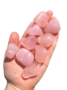 Rose Quartz Tumbled Stone - Polished Rose Quartz Crystal