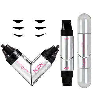 3-Pack Eyeliner Stamp Pen Set, Dual Ends, 3 Wing Shape Options for Easy Cat Eye & Sharp Winged Lines, Quick-Dry Long-Lasting Smudge-Resistant, Beginner-Friendly Lazy Makeup Tool, Cosmetic Tool.