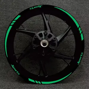 Reflective Wheel HUB Sticker, Adhesive Auto Accessory Sport Lettering Decals, Motorcycle HUB Decor, Wheel Rim Decal for 18inch to 21inch HUB, Automotive Decoration