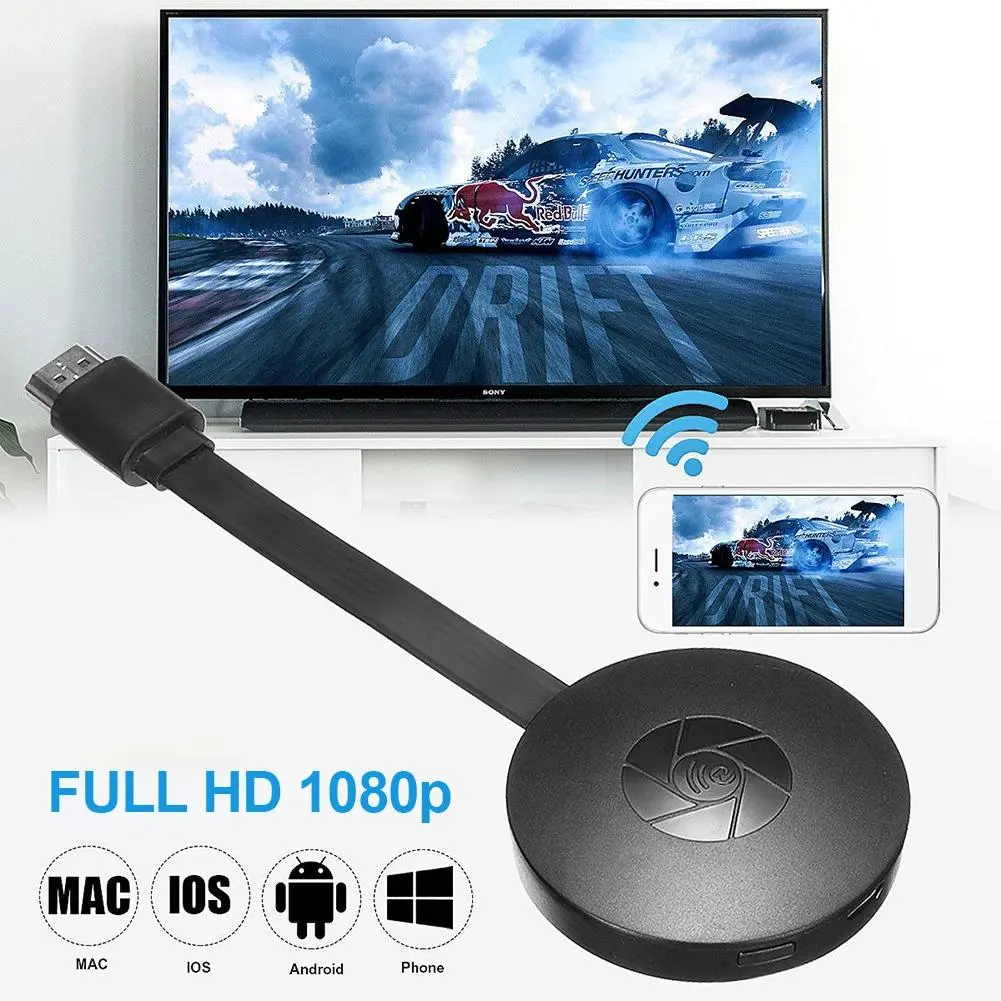 Wireless HDMI Casting Device with HDMI Port, 1080P Full HD Projection, Fast Transmission, Multi OS Compatibility, Large Screen Display for Home/Office Abs Support of Mobile Phones, Computers, iPads Live Mirroring