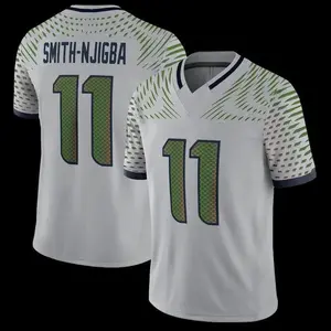 {Full Size S-5XL} Smith-Njigba #11 Football Jersey White Unisex Athletic Shirt Breathable Lightweight Sports Tee for Men Women Game Day Streetwear Fan Apparel Modern Design TikTok Shop US Trendy Outfit