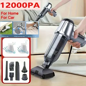 Wireless Handheld Vacuum Cleaner 12000pa, Home Appliance Car Vacuum, 3-In-1 Strong Suction Dust Blower, Cleaning Accessories, Hand Vacuums