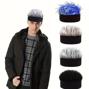Buy 1, Get 1 FREE! Trendy Headband Wigs  Comfy Adjustable Beanies  Men's Casual Wig s (Perfect forParties & Campus) Want a different color? Tell us in your order notes!