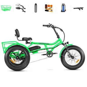 ADDMOTOR ARISETAN Electric Trike for Adults 750W Rear Motor 85MI 48V 20AH UL2849 Etrike 380lbs Semi-Recumbent Three Wheel Bike with Parking Brake Differential & Rear Basket
