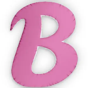 Letter B Custom Shaped Pillow | Monogram Alphabet Cushion