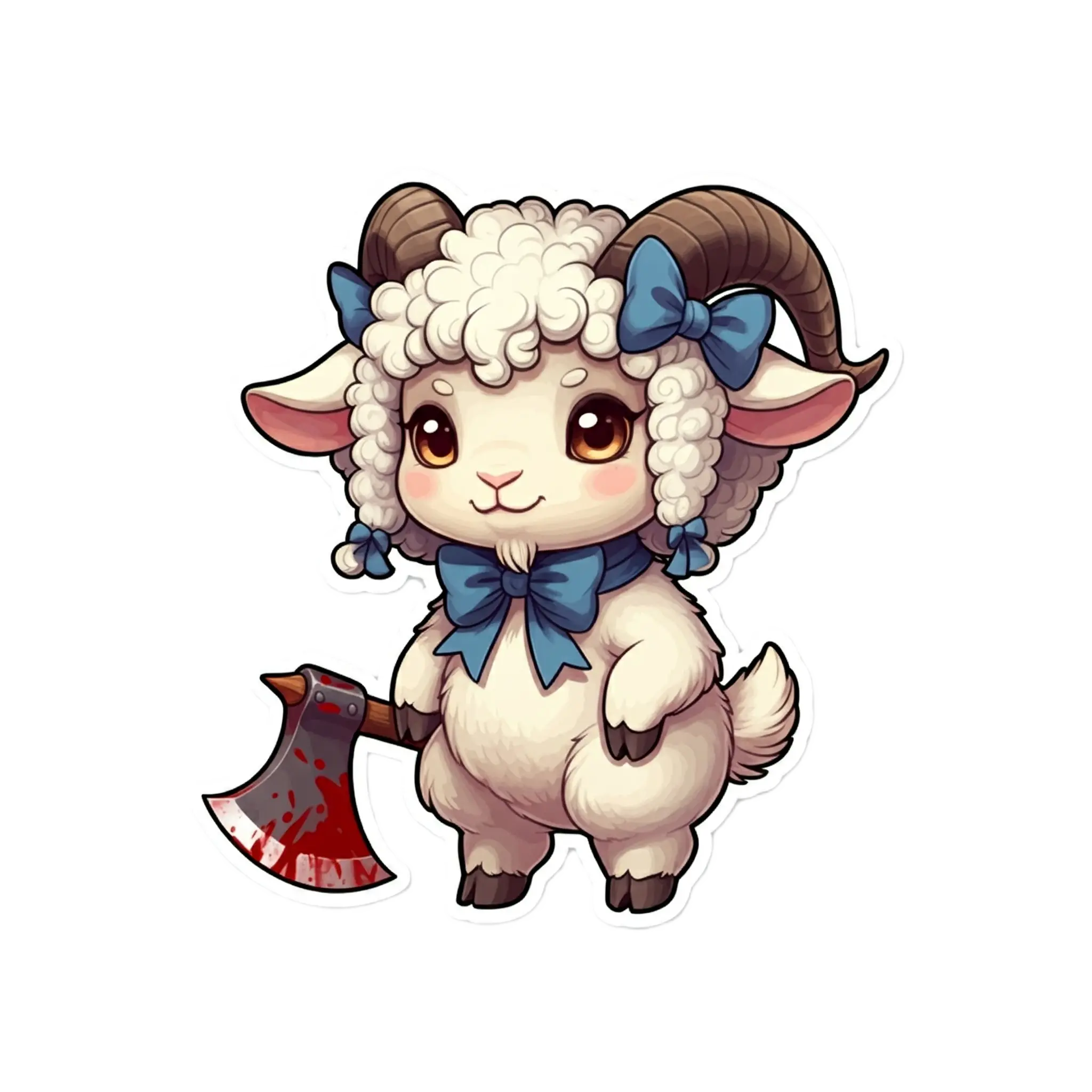 An Adorable Gorehorn Goat 1 Sticker.