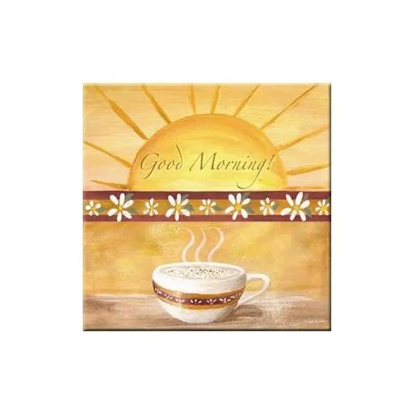McGowan TT00586 Tuftop Coffee Time Trivet, Kitchen Tableware Coaster with Heat-Resistant Board