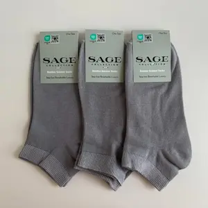 Bamboo Ankle Socks 3-Pack – Gray - Lightweight Breathable OEKO-TEX Certified Women's Socks