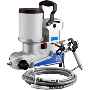 Airless Paint Sprayer 2.5 L Min High Pressure Paint Machine With 16 Ft Hose And 25 Piece Accessory Kit, Compact Design For Wall Fence Cabinet And Furniture Painting